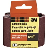 3M COMPANY 2-Pk., 2.5 x 16-In. 120-Grit Heavy-Duty Sanding Belt (The Best Floor Sanding Company Reviews)