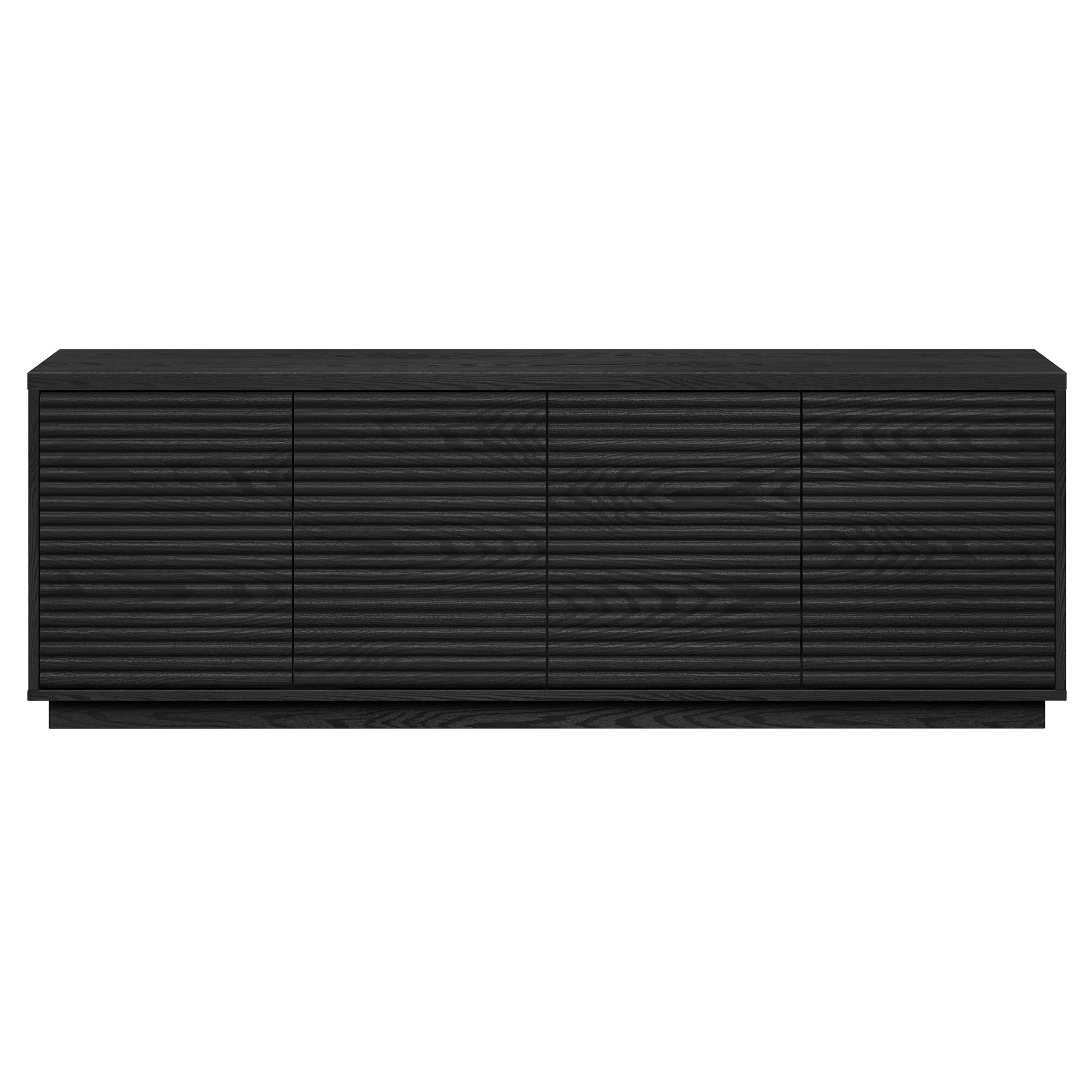 Tullis Rectangular TV Stand for TV's up to 78" in Black Grain