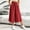 Red plus size capri pants a1, variant on Cagogo Women Plus Size Wide Leg Capri Pants Elastic Waist Flowy Casual Loose Pockets Summer Lounge Cropped Beach Trousers Solid Fashion Clothes, Pink L