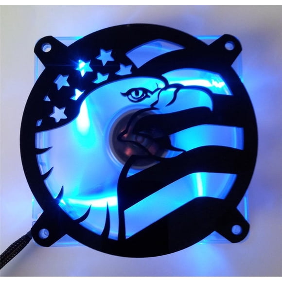 Custom Acrylic American Flag Eagle Computer Fan Grill 92mm