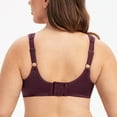 thumbnail image 2 of MELENECA Underwire Minimizer Bra for Women Grape Wine 36F, 2 of 4