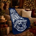 thumbnail image 3 of Certified Dog Dad Badge Belly Rubs Quote, Playful Pet Portrait Pattern, Warm Flannel Blanket for Living Room and Reading Nook, Dog Lovers Father's Day Gift, Pet Lover Home Decor, 3 of 9