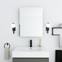 24x30 inch Medicine Cabinet with Mirror,Wall Mounted Storage Organizer with Door & 2 Shelves,Silver