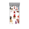 thumbnail image 2 of Nautical Bedding Set with Sheet & Covers, Nautical Theme Elements Seagull Boat Lighthouse Shell Starfish Island Watercolor, Printed Bedroom Decor 2 Shams, 4 Sizes, Multicolor, by Ambesonne, 2 of 3