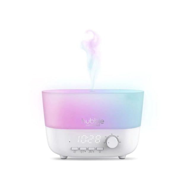 Humidificador 5 en 1 HUBBLE con altavoz luz nocturna reloj digital y difusor de aroma Hubble Mist 5 en 1