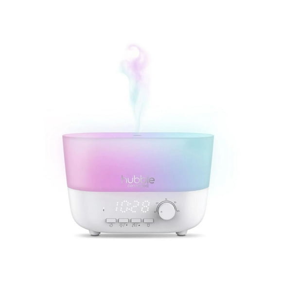 Humidificador 5 en 1 HUBBLE con altavoz luz nocturna reloj digital y difusor de aroma Hubble Mist 5 en 1