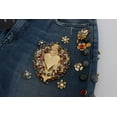 thumbnail image 6 of Dolce  Gabbana Crystal Roses Heart Embellished Jeans, 6 of 9