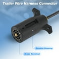 thumbnail image 4 of Unique Bargains 7 Pin to 6 Pin Trailer Hitch Harness Plug 6ft Trailer Wiring Harness Connector 7 Way Adapter Converter for RV Truck Vehicle Connection, 4 of 7