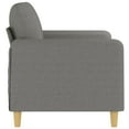 thumbnail image 2 of vidaXL 2-Seater Sofa Dark Grey 120 cm Fabric, 2 of 5