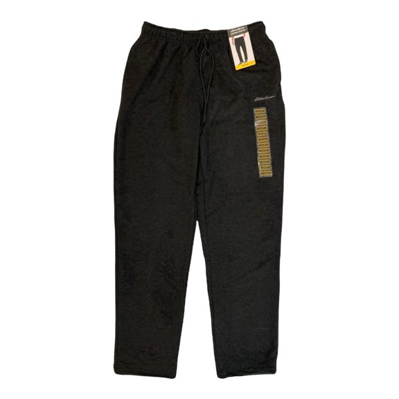 Eddie Bauer Men's Midweight Relaxed Fit Lounge Pants W/ Pockets, EMP1063S (Black, XXL)