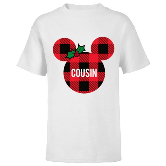 Disney Minnie Mouse COUSIN Holiday Family - Short Sleeve T-Shirt for Kids - Customized-White