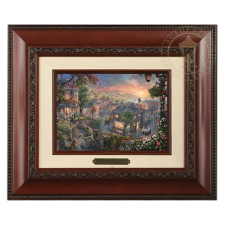 Thomas Kinkade Candles - Thomas Kinkade Lady and the Tramp – Brushwork (Brandy Frame)