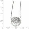 thumbnail image 2 of Sterling Silver Cubic Zirconia Tree Of Life 18in Necklace, 2 of 5