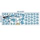 thumbnail image 5 of Pegatinas de pared de flor de ciruelo azul 3D, pegatinas de pared de estilo pastoral de pájaros y flores, pegatinas de pared para dormitorio de niñas, pegatinas de pared de rama de, 5 of 5