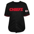 thumbnail image 2 of Men's Fanatics Patrick Mahomes Black Kansas City Chiefs Big & Tall Baseball Button-Up Shirt, 2 of 3