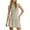 Beige, variant on Summer Dresses for Women 2025, Womens Sleeveless Summer Mini Dress Sexy Mock Neck Tank Dresses Bodycon Drop Waist Short Sundress(Black,S)