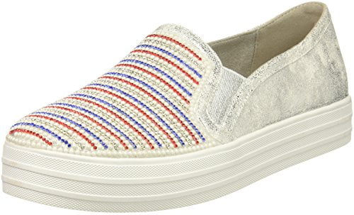 Skechers Street Women's Double up-Shiny Dancer Fashion Sneaker,White Red Navy,6.5 M US Skechers Street Women's Double up-Shiny Dancer Fashion Sneaker,White Red Navy,6.5 M US