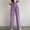 Purple, variant on Lilgiuy Fashion Women Trousers Full Pants Casual Straight Solid Color Suit Pants Sky Blue 10(XL) Winter Fashion 2022