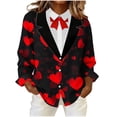 thumbnail image 1 of Chemises à Manches Longues pour Femmes sous Blouses Médicales, Blouse Boutonnée Décontractée Imprimée, Longueur Régulière, Hauts à Manches Longues Décontractés pour Femmes, Haut de Mode d'Été en Polyester, 1 of 5