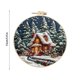 thumbnail image 3 of Fiudx Kit de Casa de Nieve Navideña, Bordado a Mano, Set Completo de Manualidades, Hilos y Agujas de Colores, Decoraciones Personalizadas, Adornos Navideños, Tamaño de 15 Cm, Idea de Regalo Única, 3 of 4