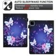 thumbnail image 3 of Dteck Case for iPad Pro 11-in. (M4) 2024 Release,Magnetic Leather Pattern Card Slots Wallet Smart Case Shockrpoof Rubber Kickstand Cover for iPad Pro 11" 2024,Fairy Butterfly, 3 of 8