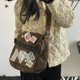 thumbnail image 3 of MBTI-Bolso de mensajero Vintage Y2k para mujer, bandolera de lona con parche de estrella para estudiantes, bolsos cruzados escolares, bolsos femeninos Retro de moda americana, 3 of 4