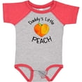 thumbnail image 3 of Inktastic Daddy's Little Peach Cute Peach Heart Boys or Girls Baby Bodysuit, 3 of 5