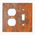 thumbnail image 5 of Metal Light Switch Plate Outlet Cover Image of Rusted Metal MET001, 5 of 14