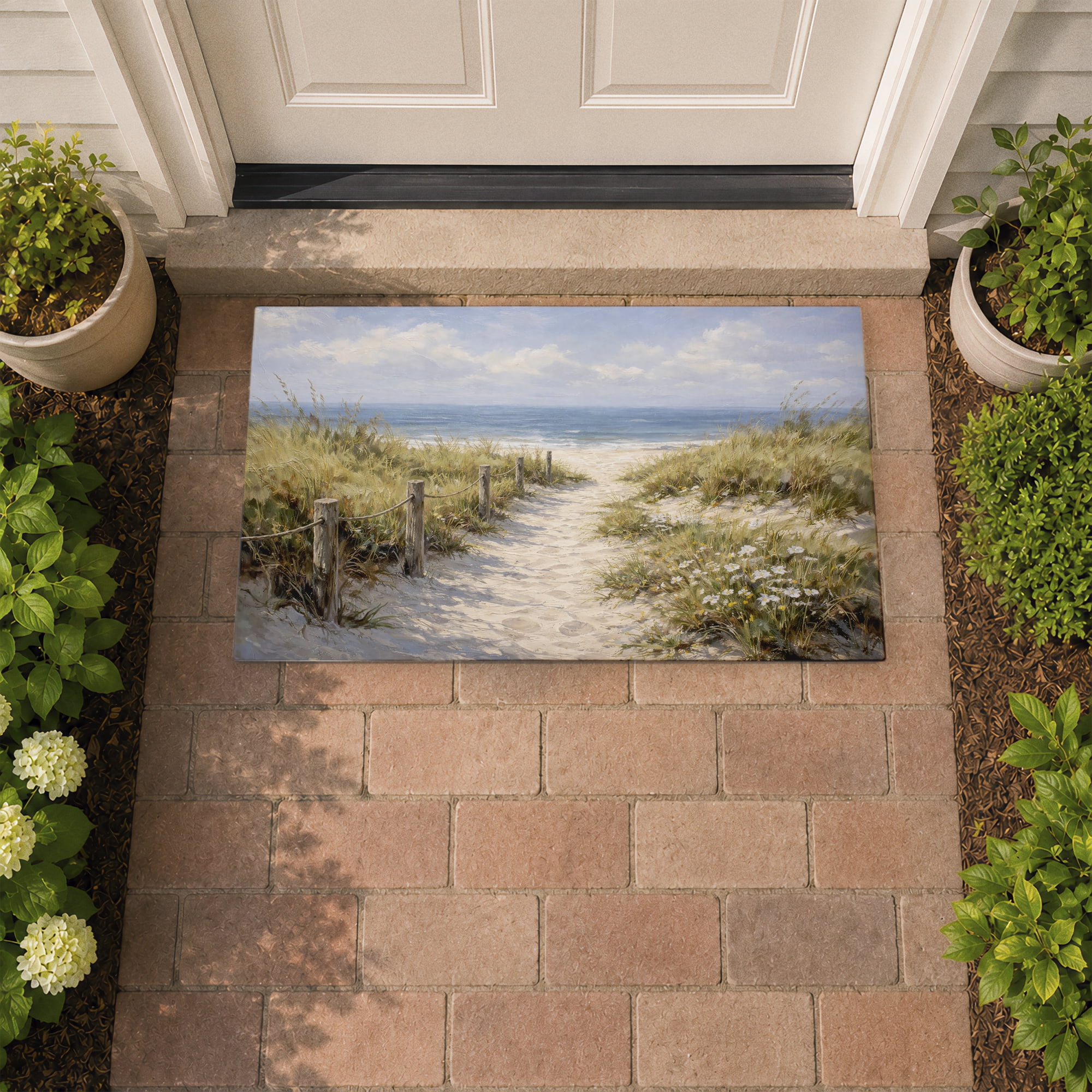 Stupell Industries Sandy Beach Pathway Printed Outdoor Door Floor Mat, design by Ziwei Li
