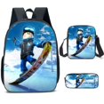 thumbnail image 1 of Conjunto de tres piezas alrededor de ROBLOX para estudiantes de escuela primaria y secundaria, mochila escolar, bolsa de mensajero, bolsa de lápices, mochila para niños, 1 of 4