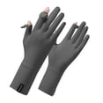 thumbnail image 1 of 1 Pair Unisex Anti-Slip Palm UV Protection Breathable Ice Silk Gloves Outdoor Cycling Driving Gloves, 1 of 5