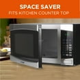 thumbnail image 7 of COMMERCIAL CHEF 1.6 Cubic Foot Microwave with 10 Power Levels, Small Microwave with Push Button, 1000 Watt Microwave with Digital Control Panels, Countertop Microwave with Timer, Stainless Steel, 7 of 7