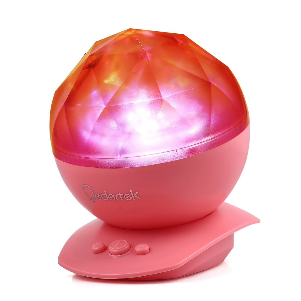 Qedertek Aurora Borealis Night Light with Speaker, Color Changing LED