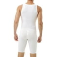 thumbnail image 2 of Underworks Mens Compression Bodysuit Shaper - Girdle for Gynecomastia Belly Fat and Thighs, 2 of 2
