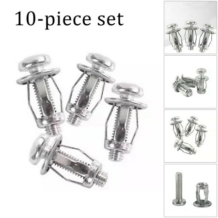 

Goodhd 10PCS Metal Petal Bolt Hollow Metal Wall Nut Suitable for Jack/Carriage Nut