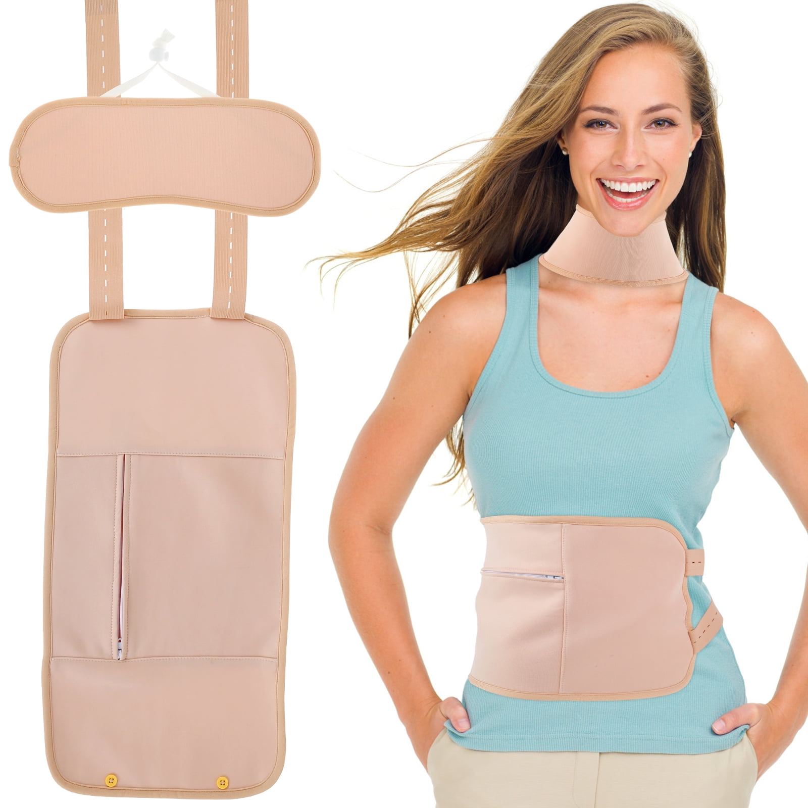 Austok Castor Oil Wrap, Reusable Organic Castor Oil Kit for Aid sleep