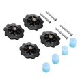 thumbnail image 4 of Pieza de nivelación de cama térmica para impresora 3D, buena estabilidad, alta dureza, resistencia a la corrosión, rueda de pulgar M4 para Ender 5 Plus, azul y negro, 4 of 8