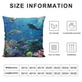 thumbnail image 5 of Qinduosi Underwater Scene with and Decorative Throw Pillow Cover Case Cushion Home Living Room Bed Sofa Car Square White, 5 of 5