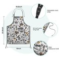 thumbnail image 7 of Halloween Pattern Kids Aprons for Girls and Boys,Adjustable Neck Strap Toddler Aprons for Kids Cooking Baking,23.6"x19", 7 of 7