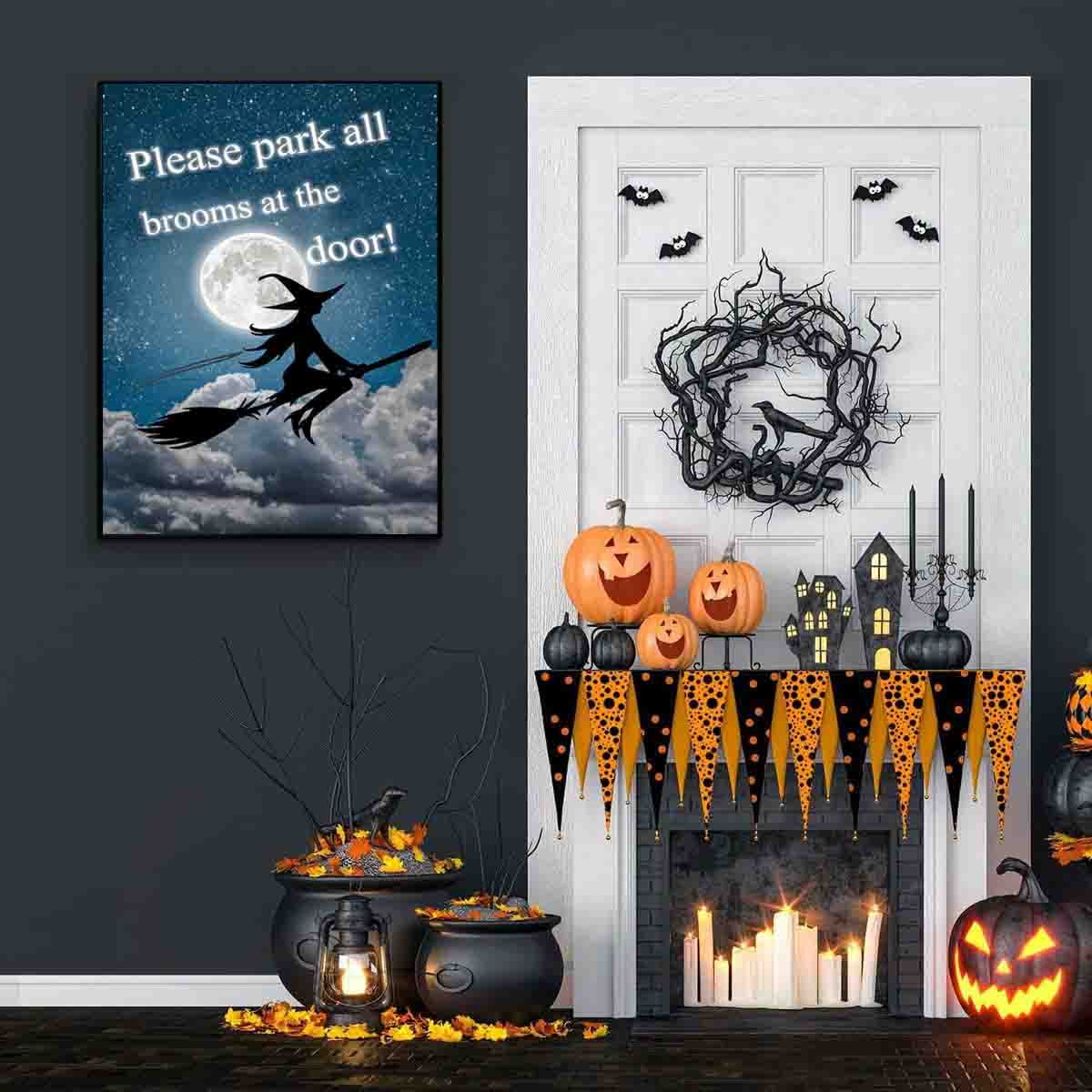 HsdsBebe Halloween Gnomes Diamond Art Paintings Round Full Drill for Kids,  Halloween Pumpkin DIY Crafts for Adults.