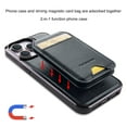 thumbnail image 2 of Decase Magnetic PU Leather Wallet Phone Case for iPhone 15 Pro Max, RFID Blocking, Mag-Safe Compatible, 2-in-1 Removable Card Holder,Shockproof Flip PU Leather Phone Cover,Black, 2 of 9