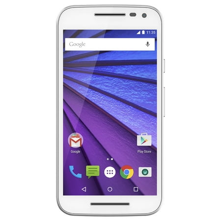 Motorola Moto G 3 | 3rd Gen | XT1540 | Smartphone | 16GB, 2GB RAM | White | GSM Unlocked