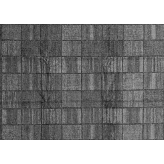 Ahgly Company Indoor Rectangle Abstract Gray Modern Area Rugs, 8' x 10'