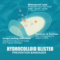 thumbnail image 4 of 36 pieces hydrocolloid blister patches – foot blister patches, blister prevention and recovery – waterproof blister pads and blister pads, suitable for heels, toes, and feet, 4 of 4