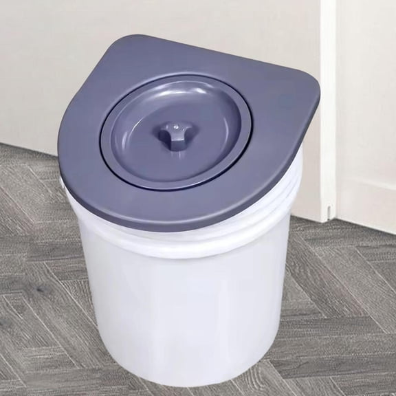 Abbraccia Portable Toilet Seat for The Elderly, for Home, Outdoor, And Rural Use; Transportable, with A Lid, Ideal for Camping And Long Trips.