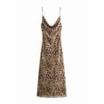 thumbnail image 2 of Women'S Bodycon Dress Backless Slip Maxi Dress Leopard Print L, 2 of 9