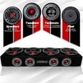 thumbnail image 2 of MENACE AUDIO Boîtier de Voiture AUDIO Milieu de Gamme 4 x 6.5 2000Watts VOICEBOX (MA-VB6525-4R) Rouge, 2 of 5