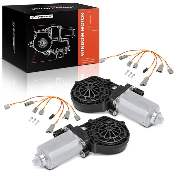 A-Premium Power Window Lift Motor Compatible with Ford F-100 F-150 F-250 F-350 F Super Duty Mustang Explorer E-100 Econoline Bronco Lincoln Mercury, 2-PC Set, Replace# E3AZ5423395-A