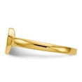thumbnail image 3 of 14K Yellow Gold Ring Band Signet 6.5x7.5mm Open Back Heart, Size 6, 3 of 5