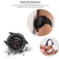 thumbnail image 4 of Compatible Samsung Galaxy Watch 46mm Case 2018 ( for SM-R805 and SM-R800 and Gear S3 Frontier SM-R760 ) , (2 Packs) Soft TPU Smart Shockproof Case Cover Bumper Protector(Black), 4 of 7